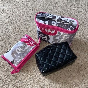 3 case travel cosmetic bags